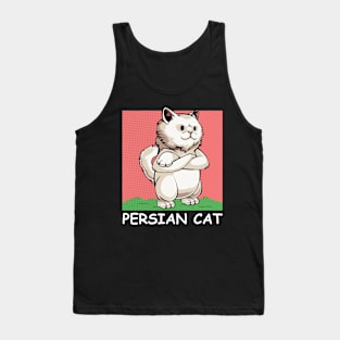 Persian Cat - Cute Cartoon Cat Comic Cats Tank Top